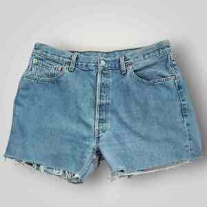 Levi's 501xx Jean Shorts Mens 34 Vtg 90s Cutoff Hoochie Daddy Button Fly Jorts